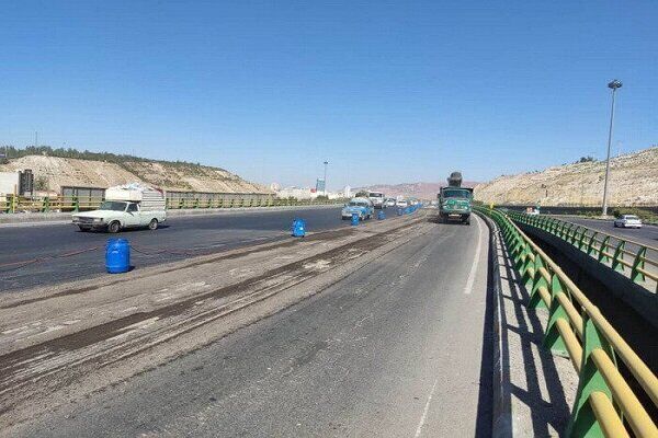 اعمال محدودیت ترافیکی در آزدراه شهید کسایی تبریز